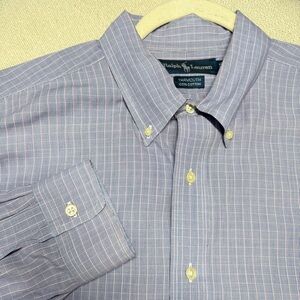 Ralph Lauren Yarmouth Check Button Down Shirt Men’s 16.5 34/34 Cotton Classic